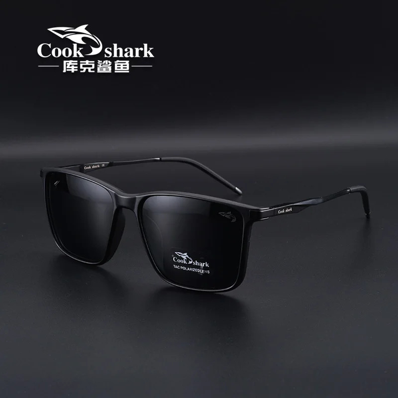 Cook Shark Polarized Sunglasses Mens Sunglasses Womens UV Protection Driving Special Color Changing Glasses Trend Personality 241106