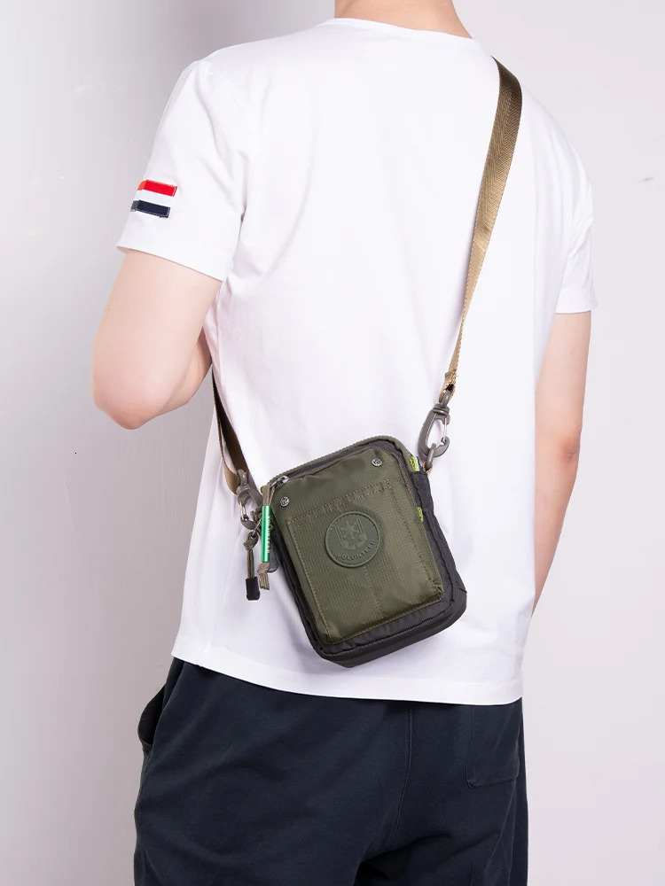 Volunteer Crossbody Bags for Men Fashion Waterproof Phone Oxford Cloth Casual Small Messenger Mens Shoulder Sling Bag 165211 241106