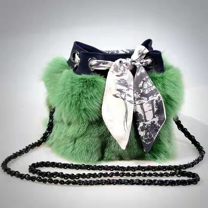 New Fashion Women Bag Free Shipping Fox Fur Clutch Autumn and Winter Makeup Coin Purse Women Bags Designer Handbags High Quality