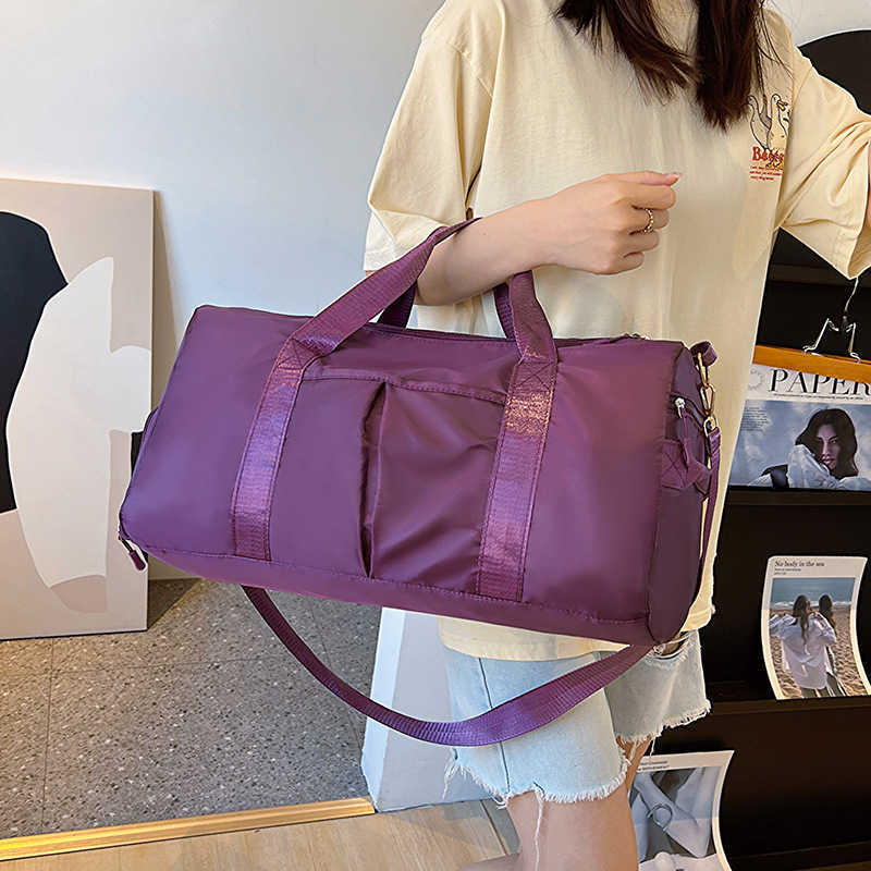 Large capacity fashionable hand-held travel bag for women, lightweight and short distance business travel luggage bag for men, sports and fitness cros