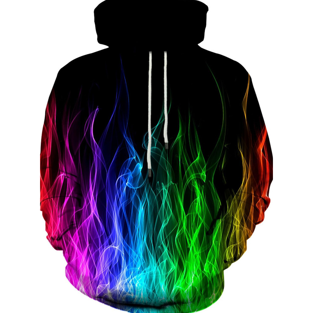 Hoodie for Mens Womens Unisex 3D Printed Hooded Sweatshirt Casual Pullover Hoodie with Big Pockets Graphic Cool colored painting patterns