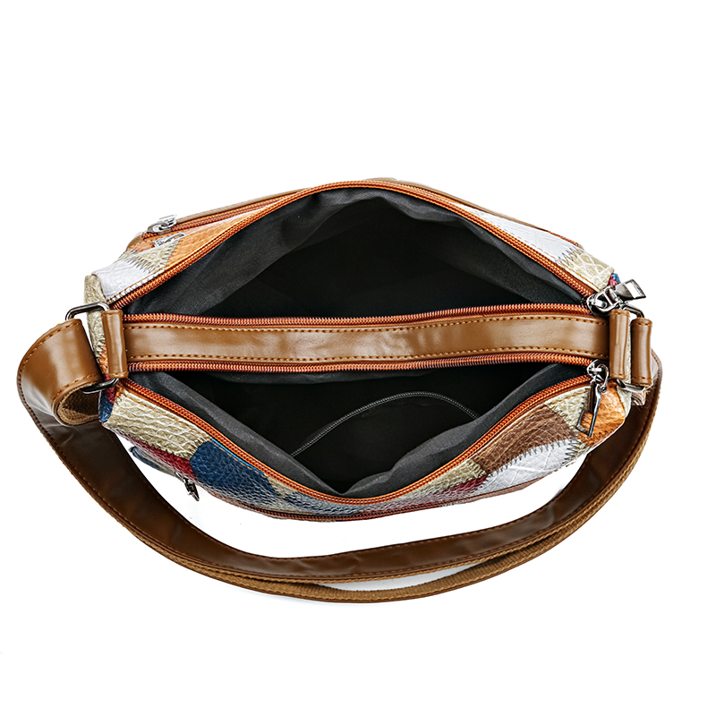 Vintage Underarm Shoulder Bags PU leather for Women Simple Style Female Bag Purse Solid Color Leather Armpit Handbag Crossbody