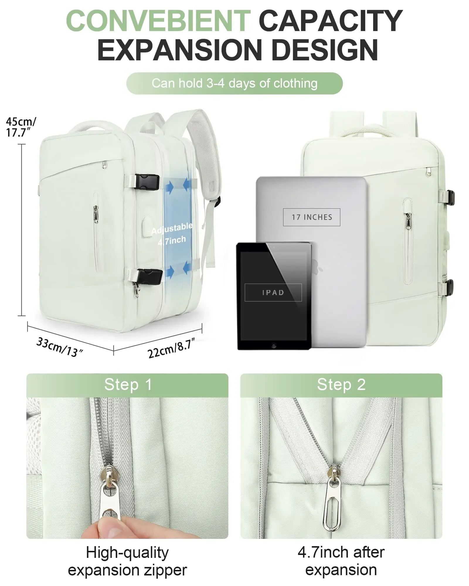 Large capacity shoulder bag portable backpack for travel multifunctional waterproof mummy bag clothing shoes snacks storage 241106