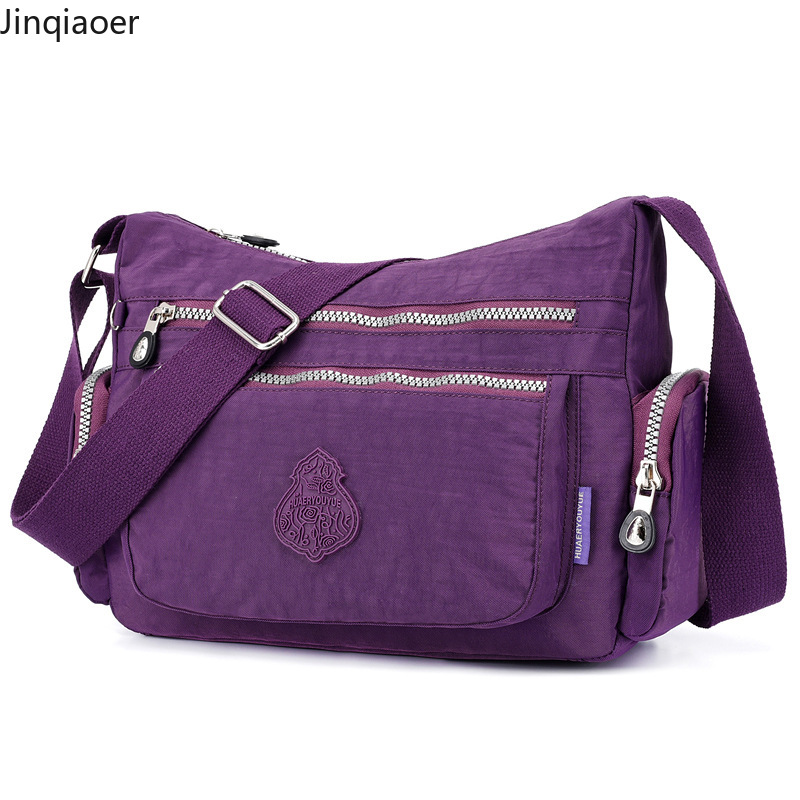 JINQIAOER new Waterproof series fashion nylon bags elegant single shoulder b a g slant bag leisure womens bag