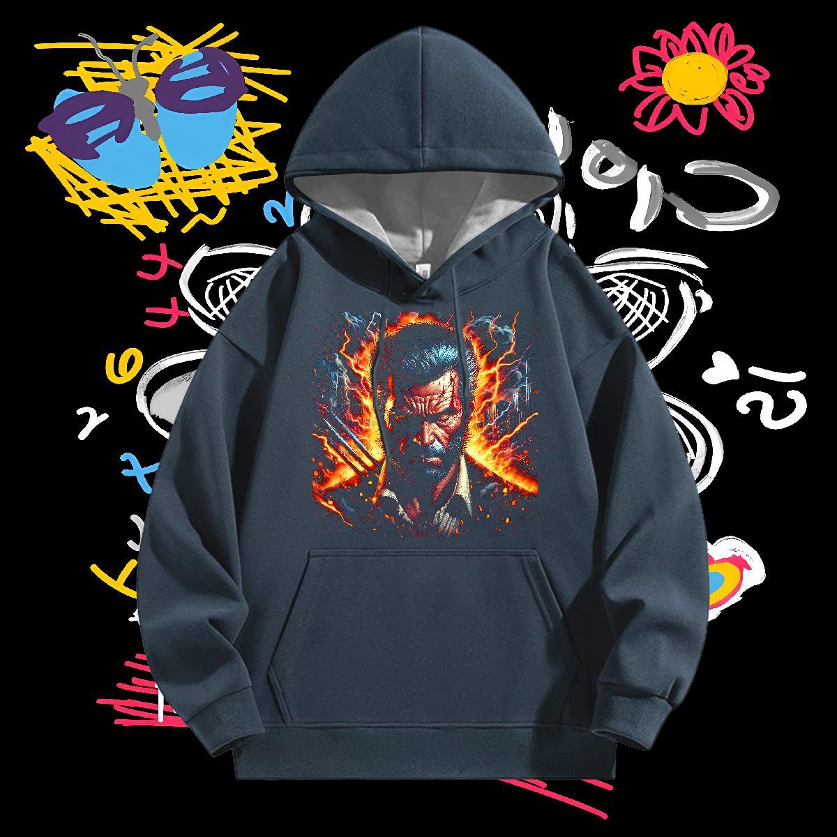 DIY Customized Unisex Sweatshirts Breathable Soft Wholesale Hoodie Pullover Oversized 3XL Clothes Street wear Hip Hop Thick Plush