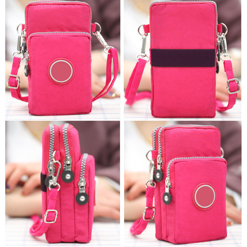 Women Messenger Crossbody Bag Wallet Handbag Phone Pouch Case Zipper Casual Shoulder Bag Purse 2023 New Fashion Multifunction