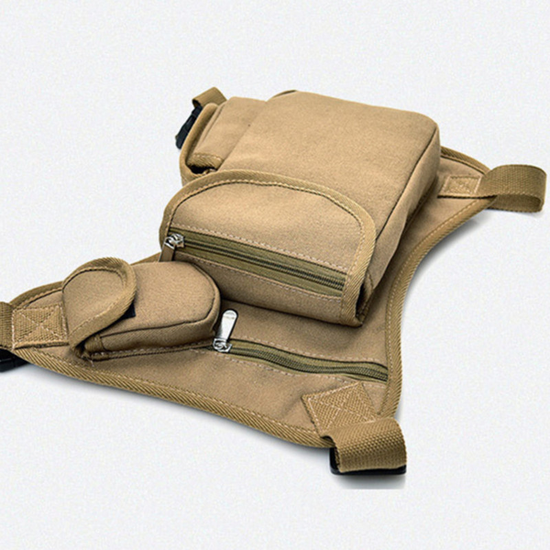 Canvas Motorcycle Drop Waist Leg Bag Thigh Belt Hip Bum Waterproof Motorbike Tactical Trave Mobile Phone Purse Fanny Pack Bags
