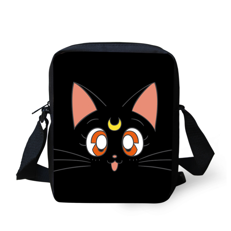 ELVISWORDS Teen Crossbody Bags For Lady Cartoon Shoulder Bag Casual Women Travel Messenger Bags Customize Satchels Girls Bookbag