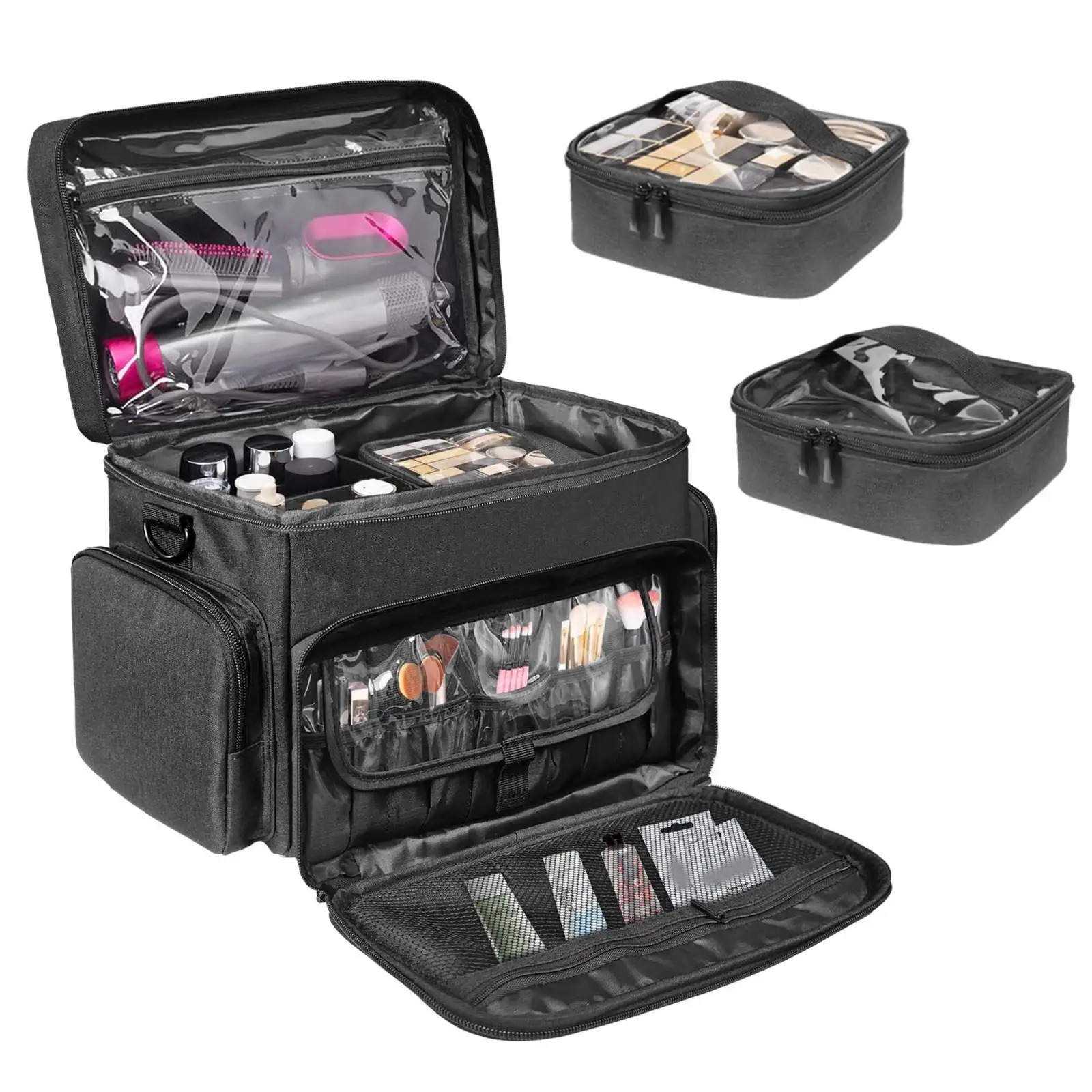 Makeup bag with handle used for hair tools beauty sets women 241106