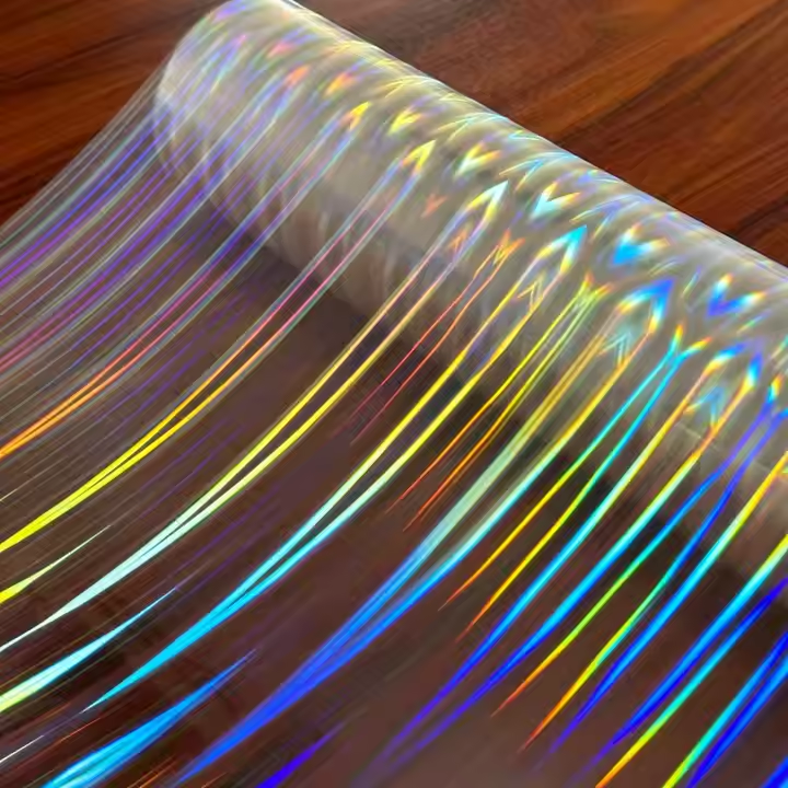 New Design Transparent Holographic BOPP Plastic Film Soft Lamination and Packaging Wrapping Film for Pallet Packing