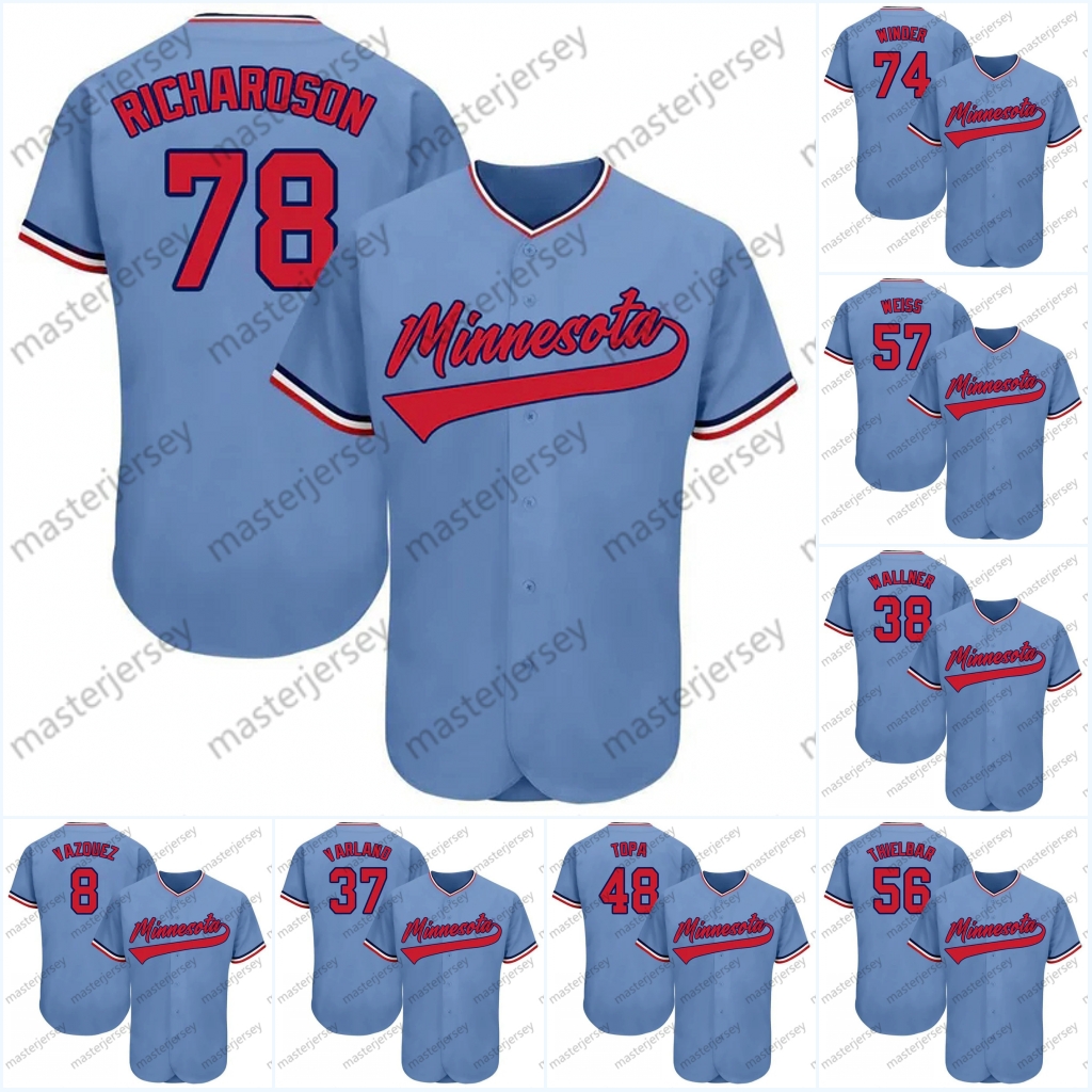 16 Martin Cities Baseball Jerseys Bader France Richardson Julien Castro Vazquez Cartaya Custom Jersey