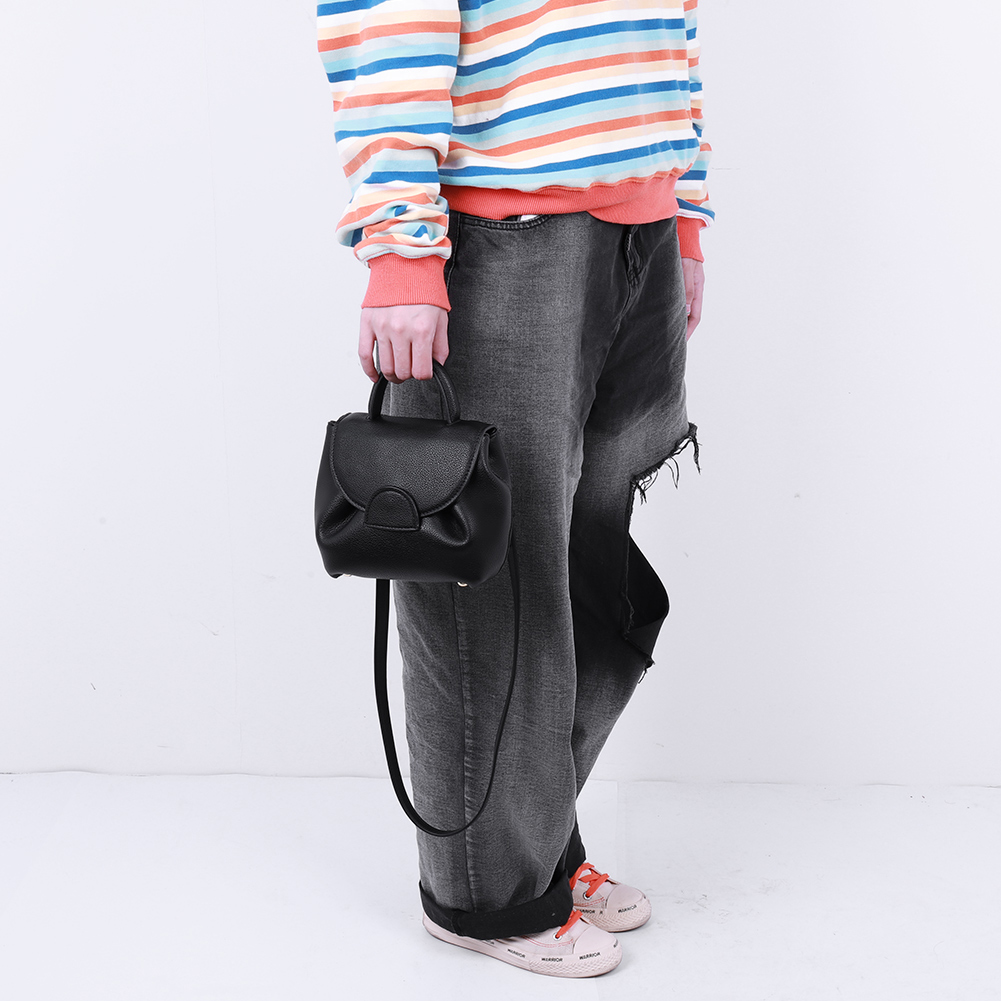 2024 Women Fashion Shoulder Bag PU Leather Elegant Handbag Large Capacity Simple Satchel Bag Detachable Strap Chic Crossbody Bag