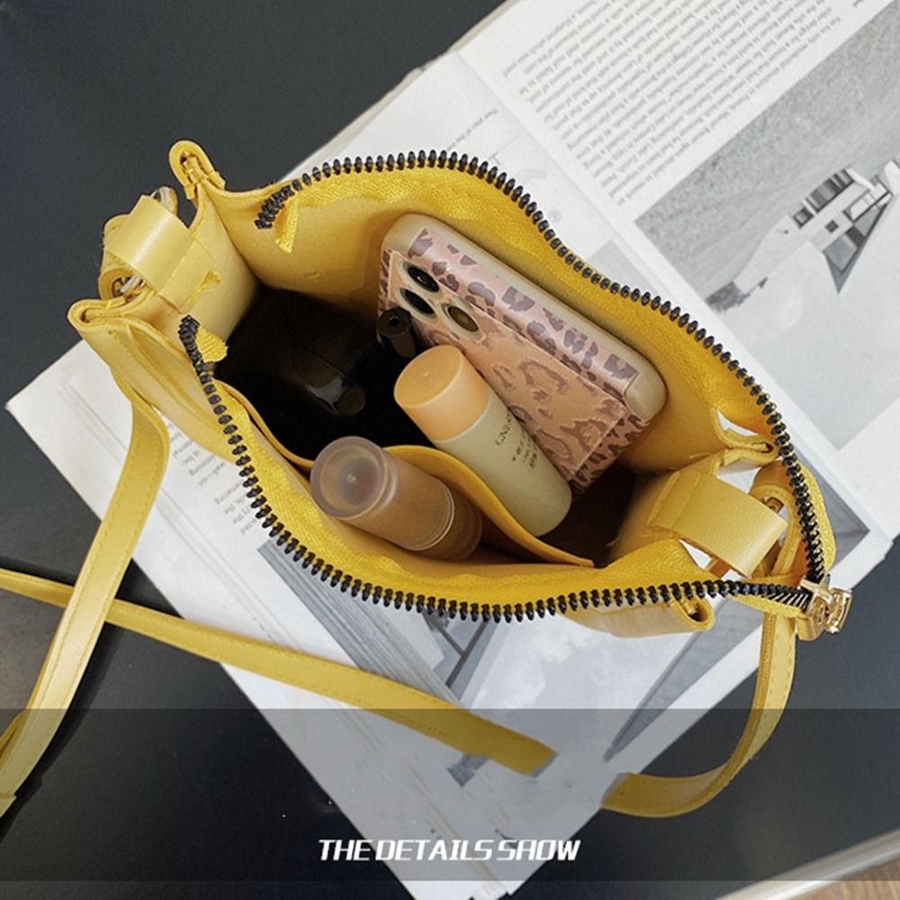 Black Small Square Bag Simple Mobile Phone Bag Pu Leather Crossbody Bag Handbag White Shoulder Bag Outdoor