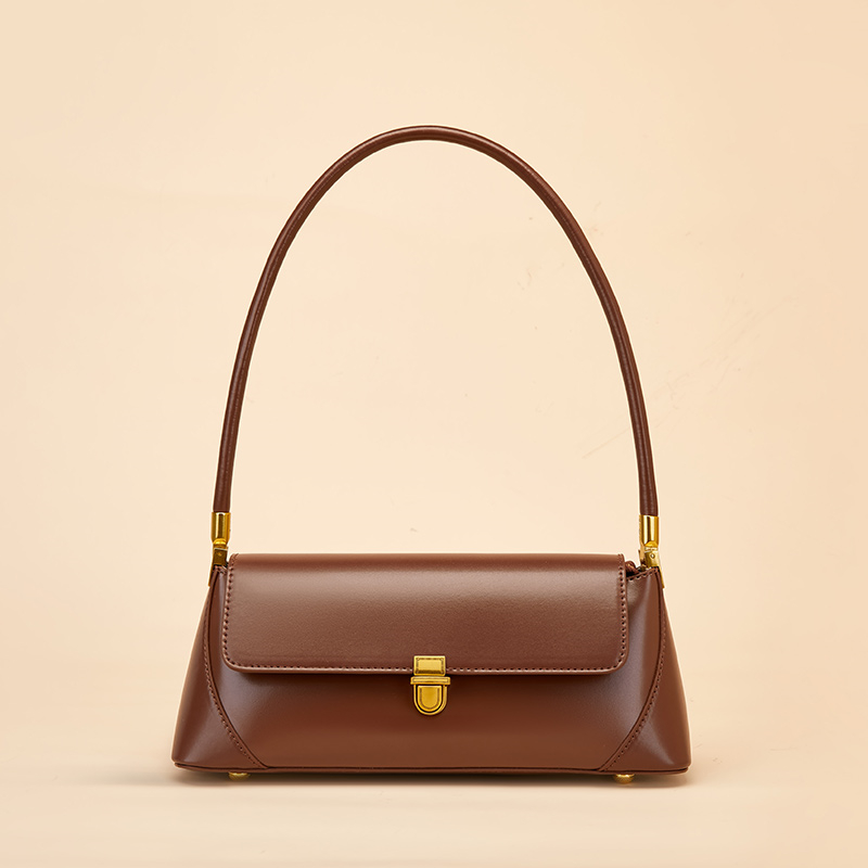 Hifashion Cowhide Genuine Leather Underarm Shoulder Bags For Women 2024 Trend Designer French Style Female Tote Ladies Handbags