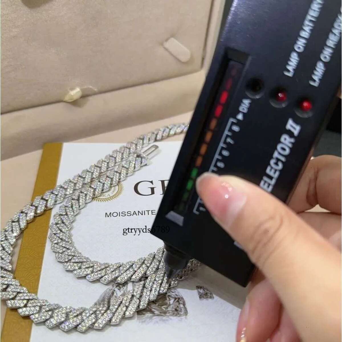 fashion pendant necklaces designer for men fine jewelry pass dia tester iced out miami necklace sterg sier 14mm cuban k chain moissanite