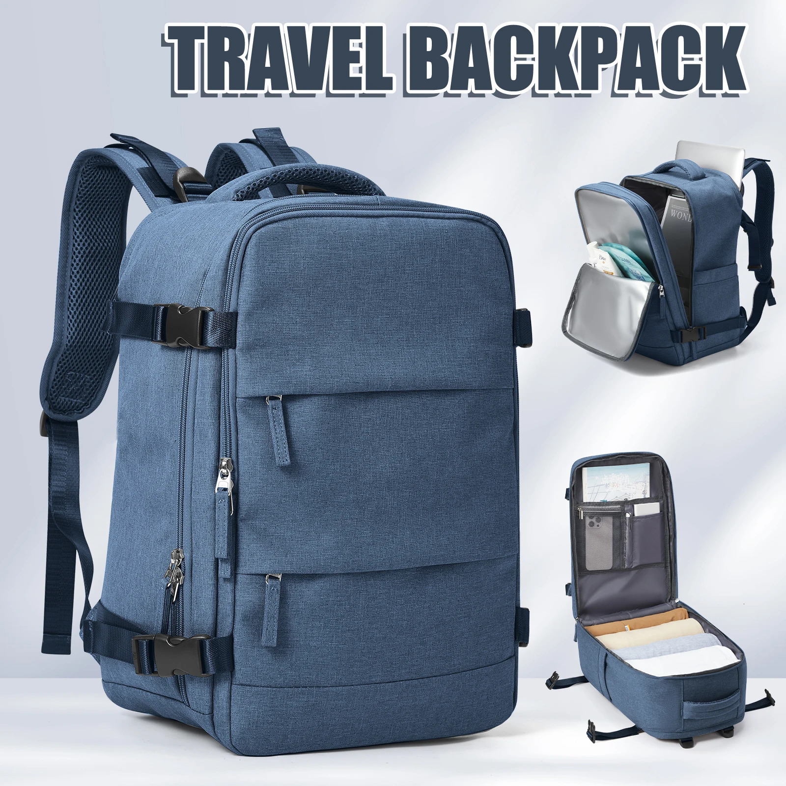Travel Short Distance Airplane Ryanair Cabin 40X20x25 Backpack Womens Casual School Laptop Bag Carry It With You 241106