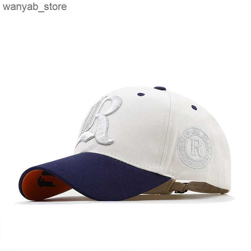 Ball Caps New unisex 3D letter embroidered baseball cap Snapback fashionable casual couple sun hat mens direct shipping hat L240910
