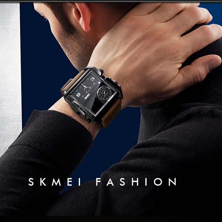 Waterproof 30M sports electronic watch tempered glass mirror luminous alarm clock three time zones titanium alloy case juvenile watch 012