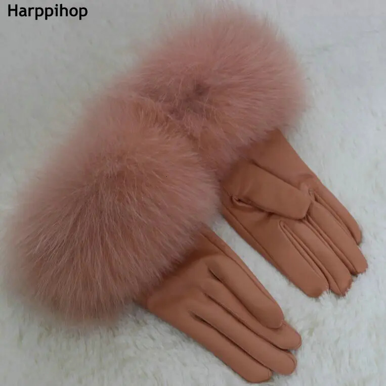 Arrival Selling High Quality Womens True Fox Fur Gloves Cute Womens True Fox Fur Gloves 241106