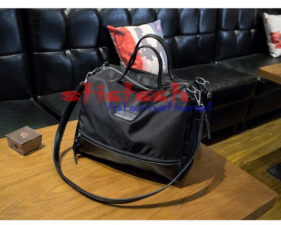 by dhl or ems 20pcs New style oxford Top-Handle Bags Fashion Motorcycle Bag Large Women Messenger Bag Simple Shoulder Bag