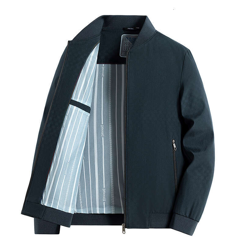 Jsnljs401 Men's Spring And Autumn Thin Coat Lapel Casual Jacket Solid Color Men's Wear