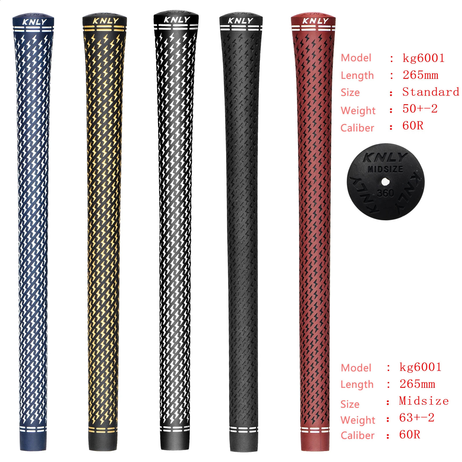 High Quality Golf Grip 10Pcs Standard/Midsize Swing Stability Golf Club Putter Grips 5 Colors Choose Superior Rubber Grip Golf 240323