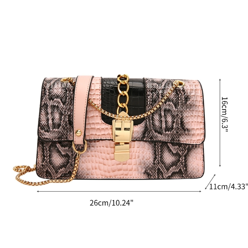 Fashionable Stone Patterned Chain Handbag for Women Versatile and Stylish Shoulder Bag 517D
