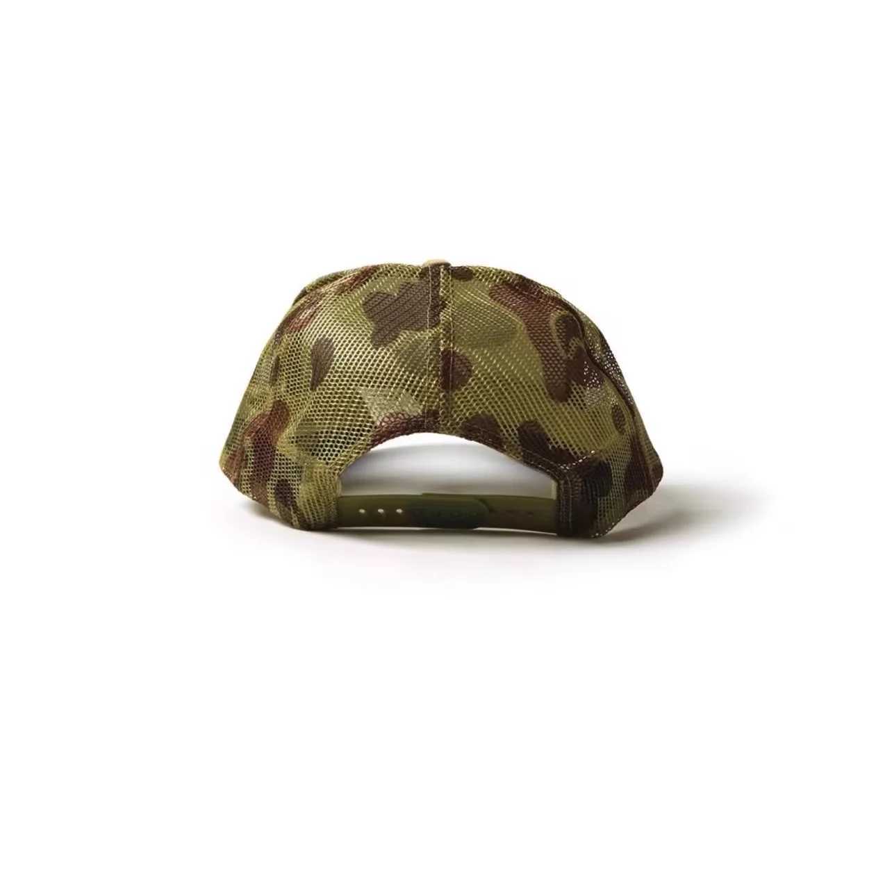 Snapbacks 22AW KAPITAL Hirata Kazuhiro camouflage foam printed mesh breathable splicing baseball cap S241167