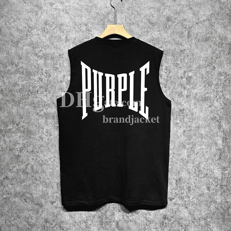 Gym Tank Top For Men Summer Outdoor Running Vest Letter Printed Designer Sleeveless Vest Cotton Breathable For Youngster
