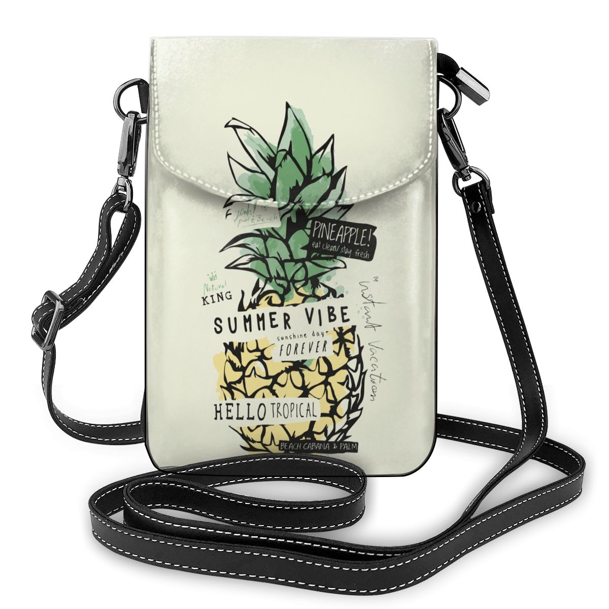 PU Luxury Handbags Womens Pineapple Prints Purse Woman Ladies Hand Bags Women's Crossbody Bags Clutch Phone Wallet Shoulder Bag