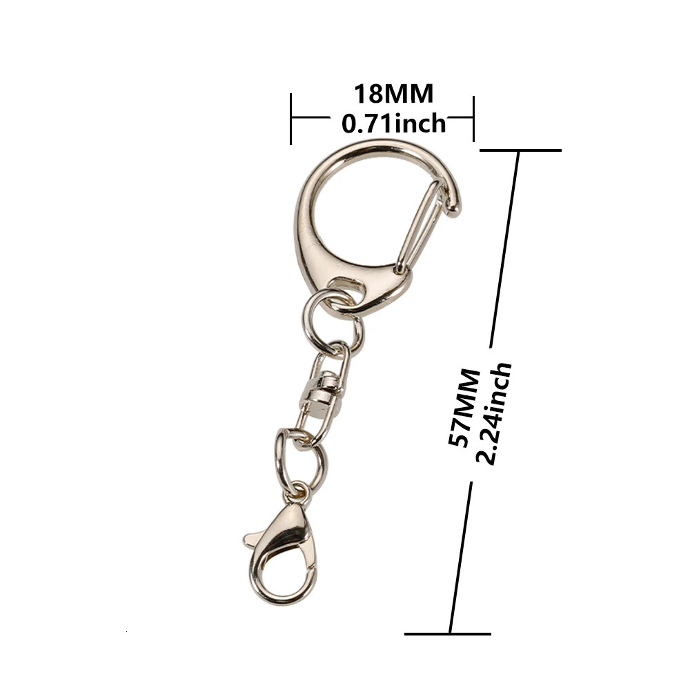 1/5/10 lobster buckle 57mm chain C-shaped buckle connectors used for DIY jewelry making searching for keychain accessories and directly 241107