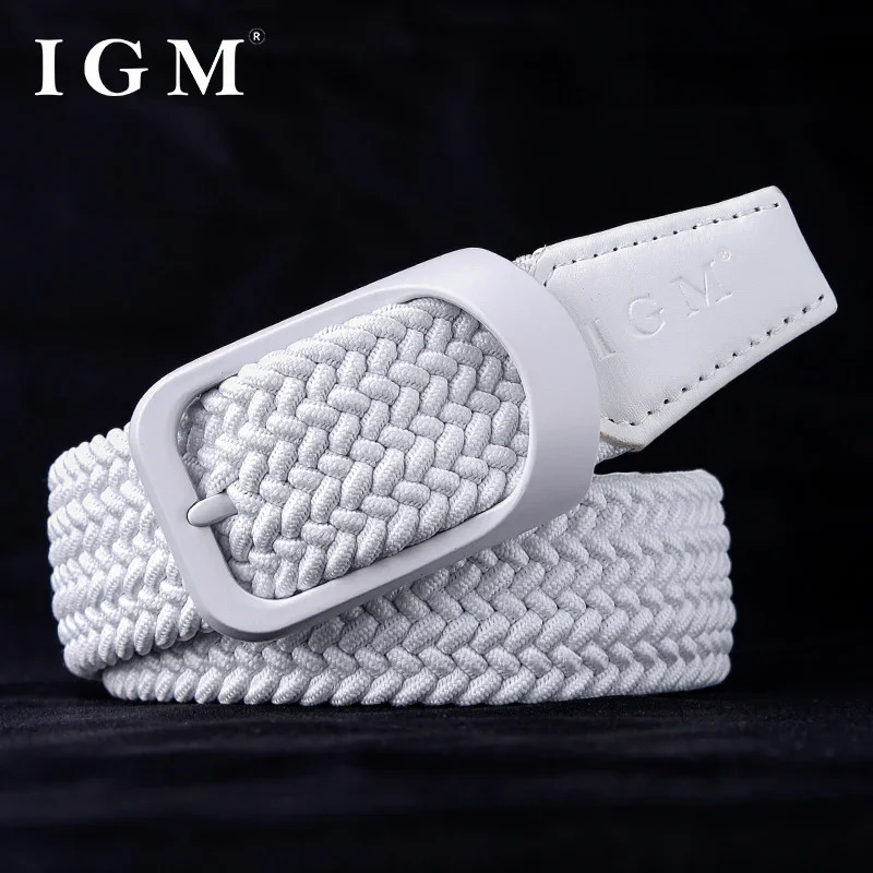 Belt for Men and Women Decoration Fashion Canvas Woven Belt Casual Sports No Hole Elastic Belt 241107