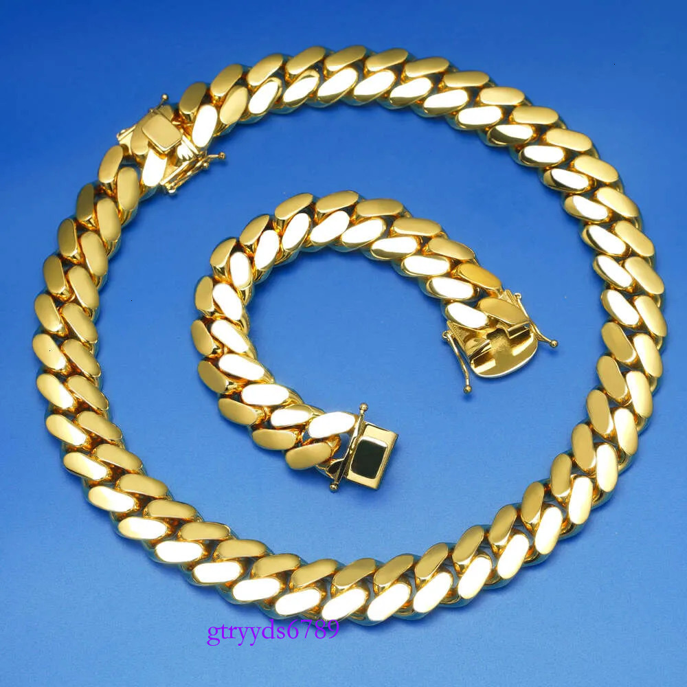 Designer Choker Moissanite dias Custom k Gold 20mm Miami Cuban Chain Necklace for women men Jewelry Wholesale