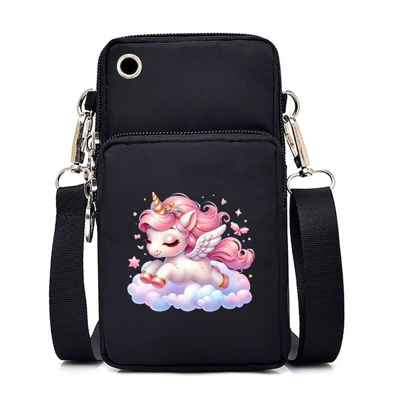 Designer Bag Cell Phone Bags Women Cartoon Unicorn 26 Alphabet Fashion Portable Small Outdoor Sports Arm Shoulder Crossbody Bag