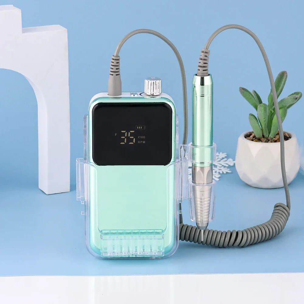 85W Electric Nail File 35000 RPM Cordless Professional Brushless Nail Drill Machine 241106