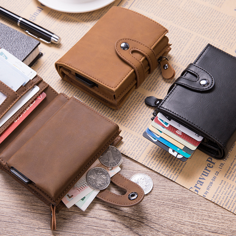 Weduoduo New Style Credit Card Holder Men And Women Anti RFID Card Holder Multi Function Card Wallet Large Capacity Card Cases