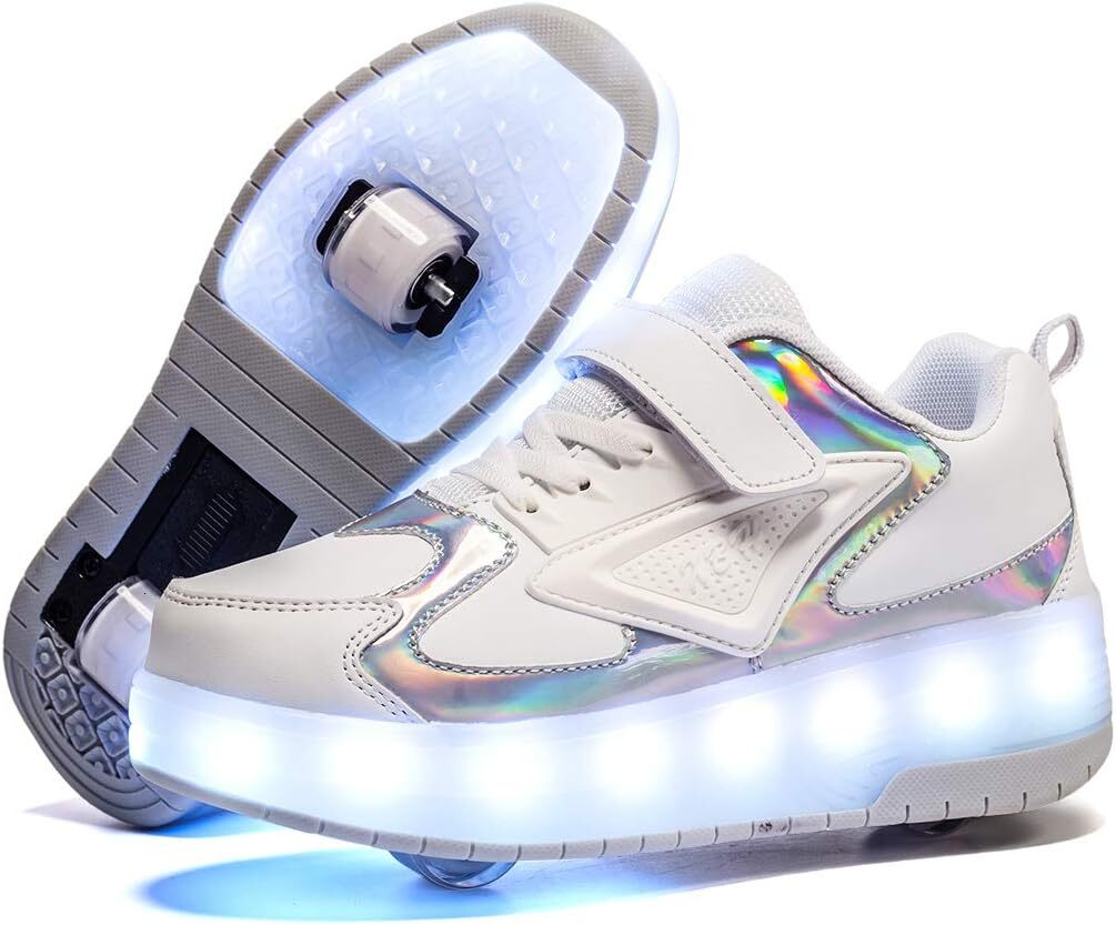 Children's LED roller skating shoelaces single wheel luminous roller shoes for girls, boys, and children