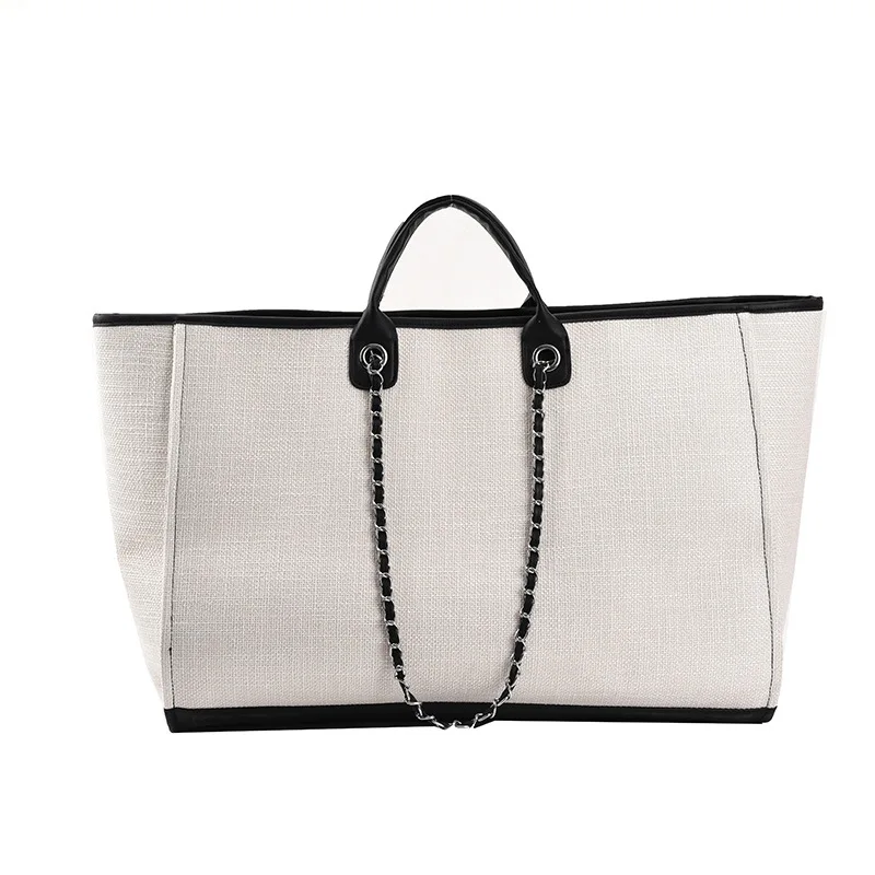 2024 New Women's Shoulder Bag Bucket Bag Fashion Large Capacity Handbag Chain Tote Travel Totes Weekend Jumbo Canvas Bags