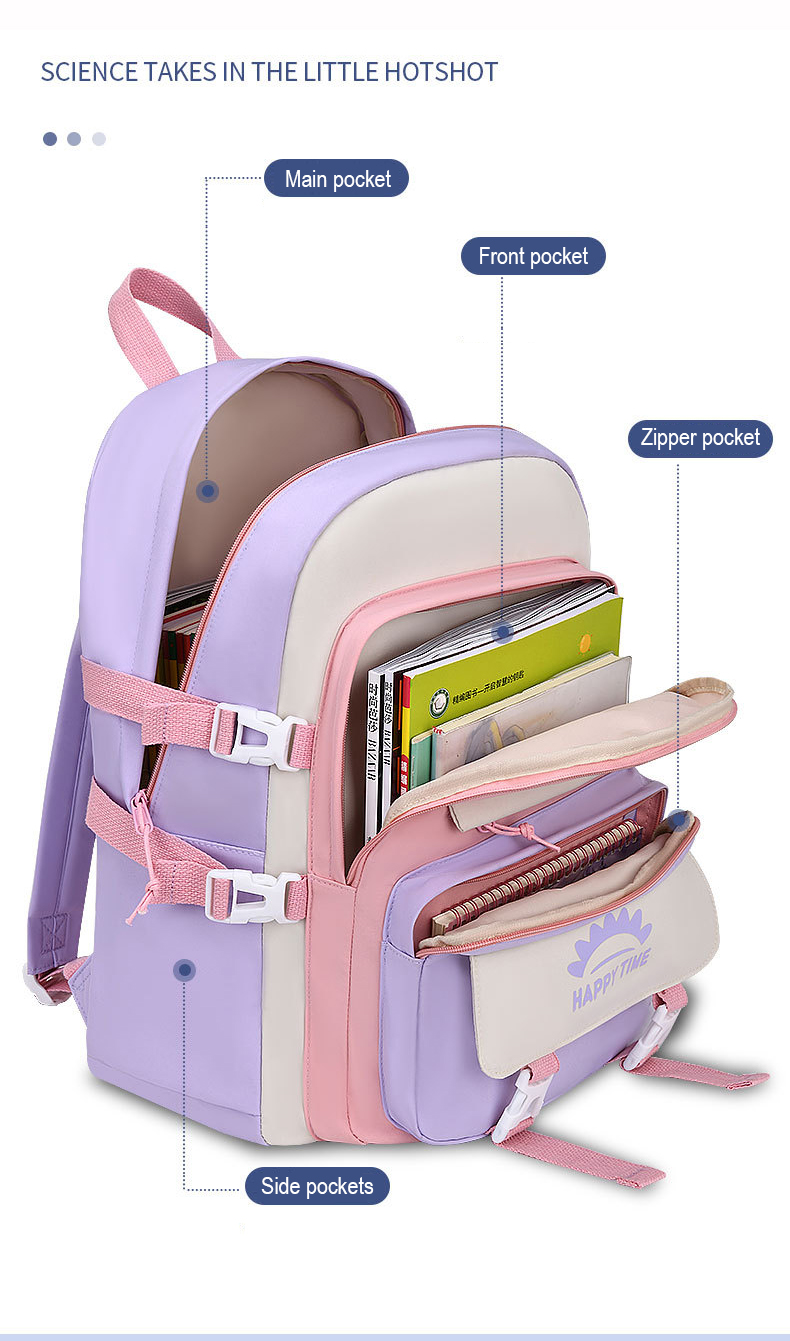 Primary School Backpack For Children Kawaii Girl School Bag Supplies Waterproof Children's Backpacks Mochila Mujer