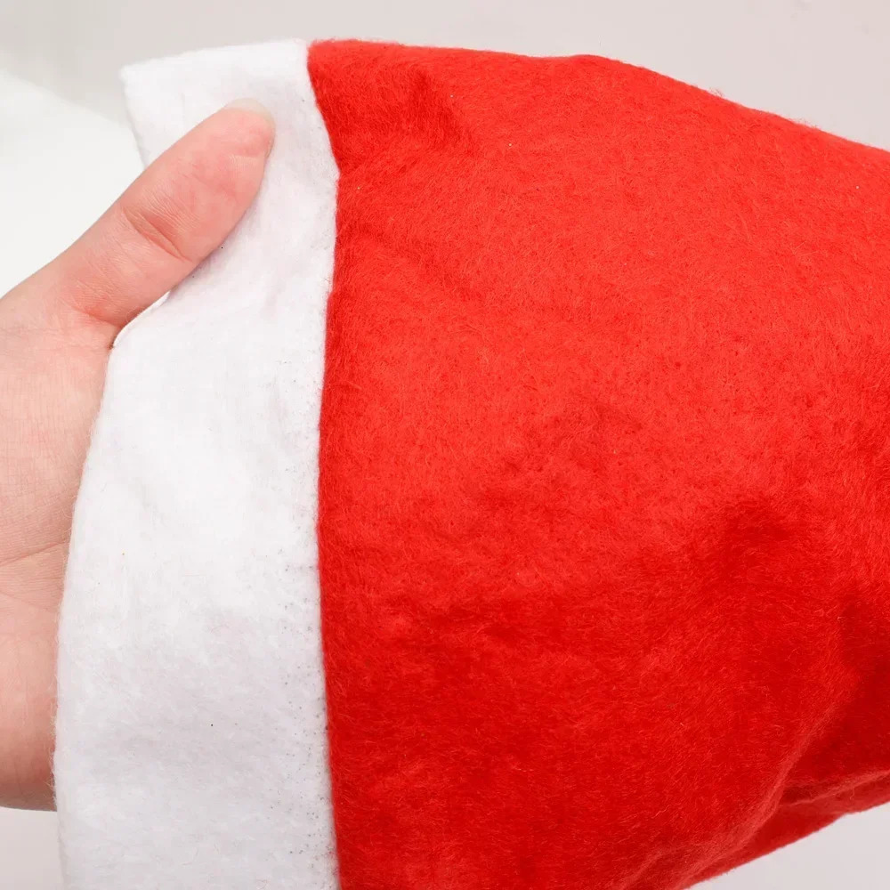 20/1 non-woven Christmas hat suitable for adults and ren thick Christmas hat Merry Christmas Year party decoration gift 241106