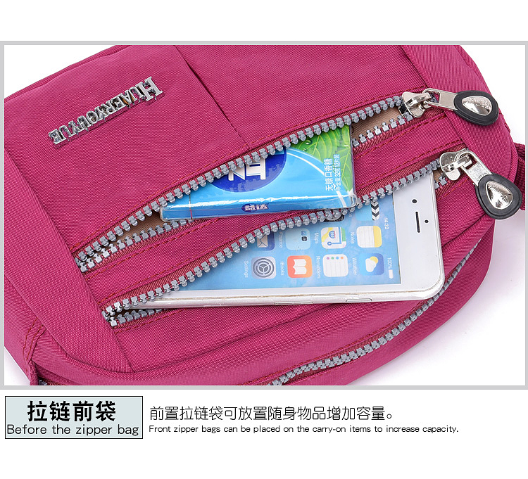 JINQIAOER Fashion Messenger Bag lightweight Waterproof Nylon Women Shoulder Bag Bolsa Ladies Travel Bag Satchels