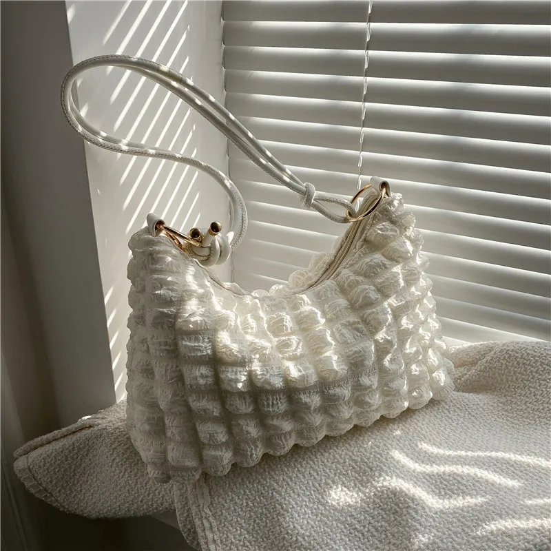 High-quality Lightweight Large Tote Bag Armpit Bag Soft Cloud Cotton Candy Women's Designer Handbag Gentle Shoulder Bag