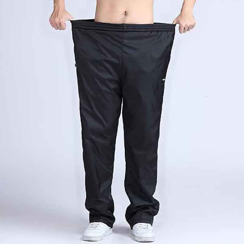plus size fat trousers spring summer casual pants mens sweatpants mid full loose thin men clothes 241104