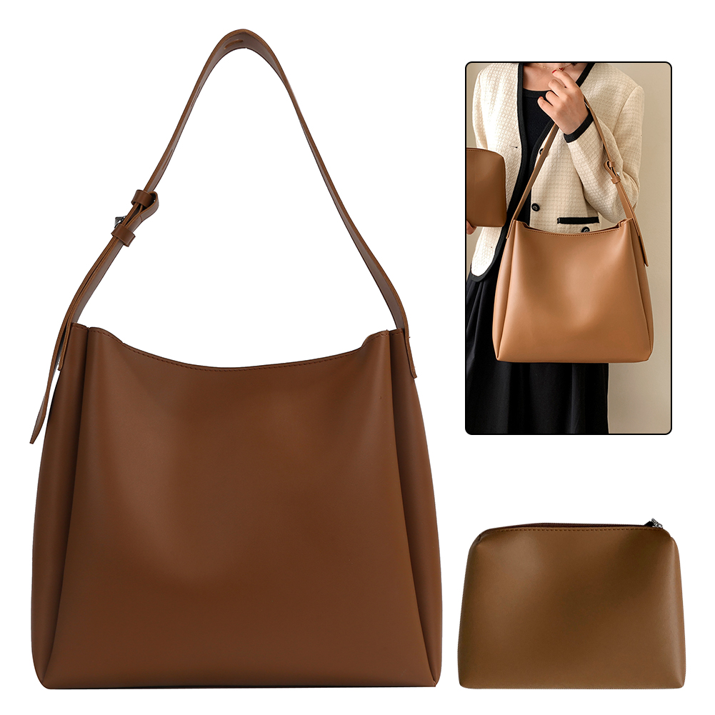 Women Leather Tote Bag Fashion PU Handbag Purses Large Capacity Shoulder Bag and Purse Set Vintage Tote Handbag Fall Winter Bag