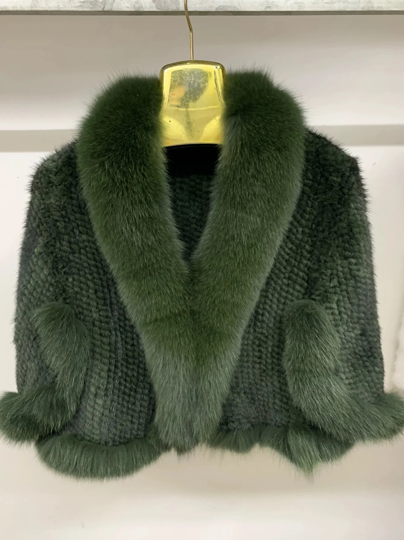 Leather mink coat womens knitted coat shawl raincoat shawl 100% natural mink coat 241107