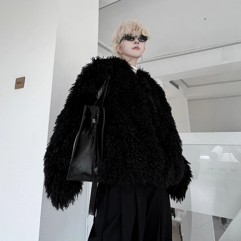 Mens Winter Clothing Mink Jacket Mens Fashion Handsome Thick Fur Short Cotton Pad Coat 241107