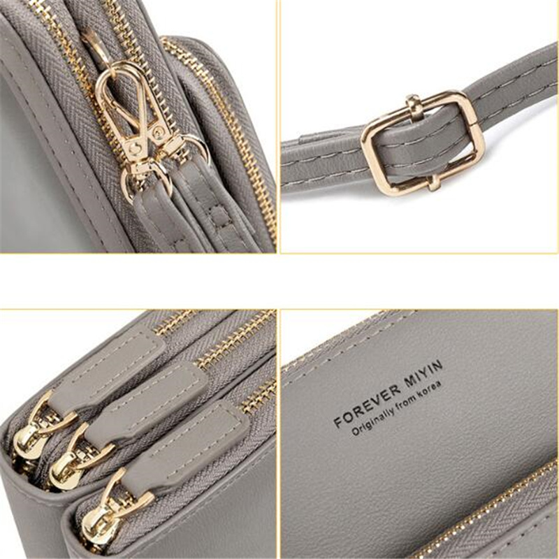 Transparent Smart Phone Pocket for Women Touchable Cell Mini mobile phone bag Women's Shoulder Bag Crossbody Bags Handbag Purse