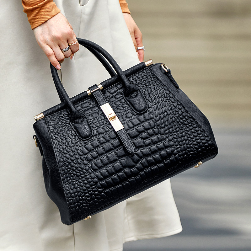 ZOOLER Original Cow Genuine Leather Women Handbags 2023 New Trendy Female Tote Bags Women Designer Big Cow Bag Functional#YC228