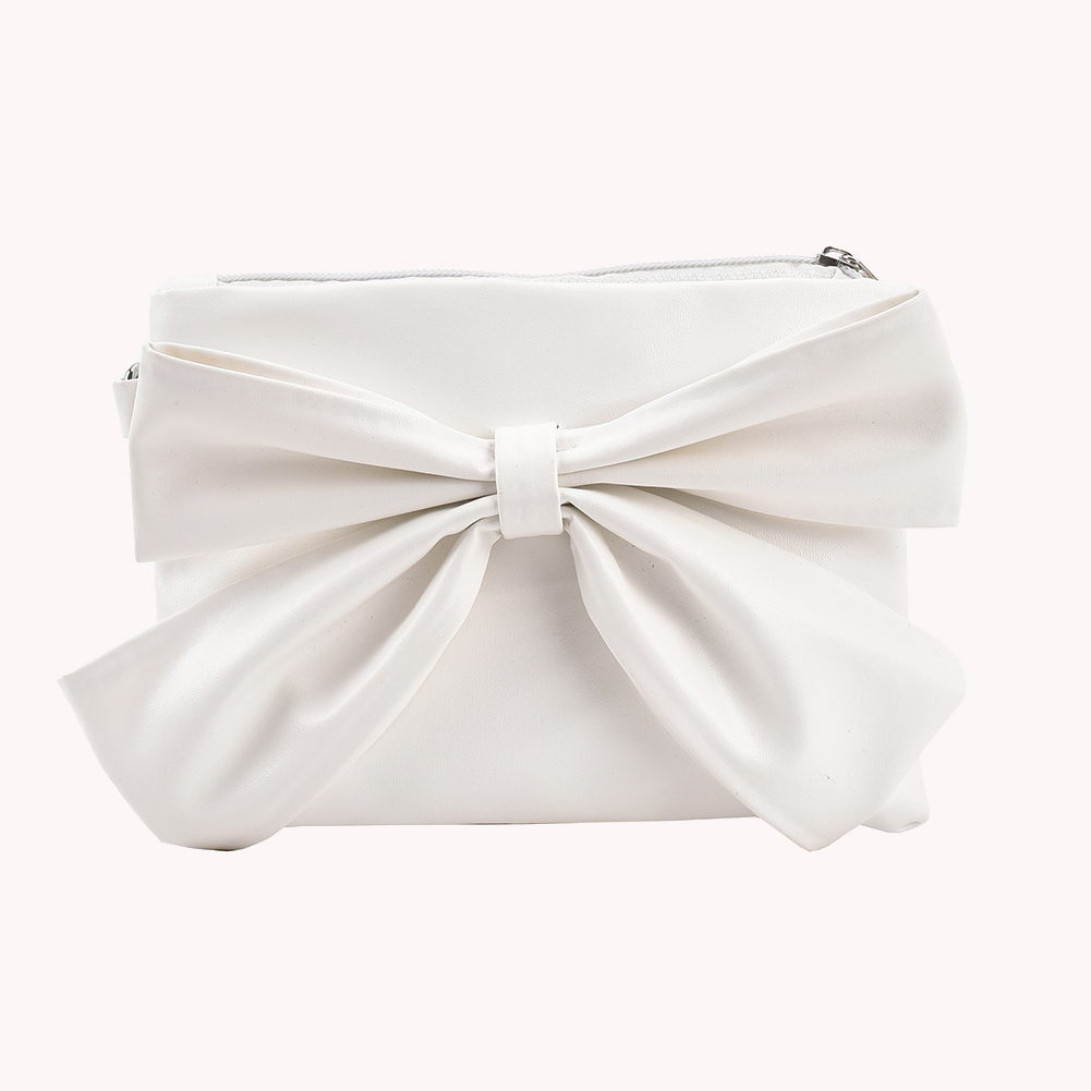 Fashion Women PU Leather Bow Shoulder Messenger Bag Casual Small Handbags