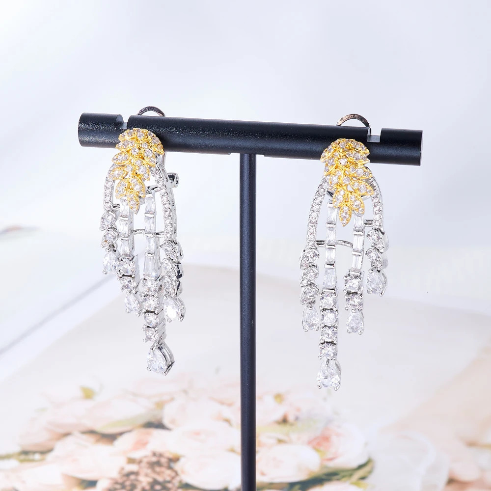 TIRIM Cubic Zirconia Necklace Set for Women Dubai Jewelry Set for Brides Wedding Jewelry and Engagement Musicians 241106